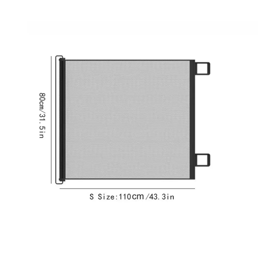 Automatic Pet Mesh Isolation Net Retractable Pet Gate For Kid Dog Fence Easy Install Pet Gate For Stairs Doorways Outdoor