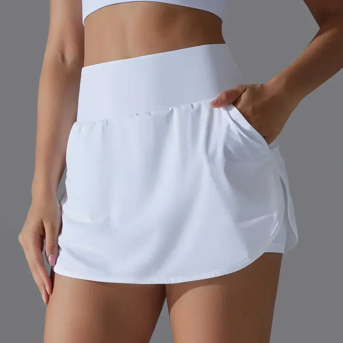 Una-Shop High Waist Pockets Yoga Shorts for Women Sports Push Up Workout Clothes Leggings for Fitness Sportswear for Gym Pants