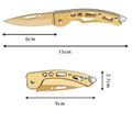 Stainless Steel Keychain Folding Knife Outdoor Carrying Knife Mirror Sharp Pocket Knife Fruit Knife Folding Knife
