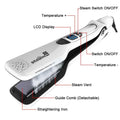 Best Seller Wide Plate Steam Hair Straightener Temperature Controlled Perm Negative Ions Do Not Hurt Hair Ceramic Plate Straight