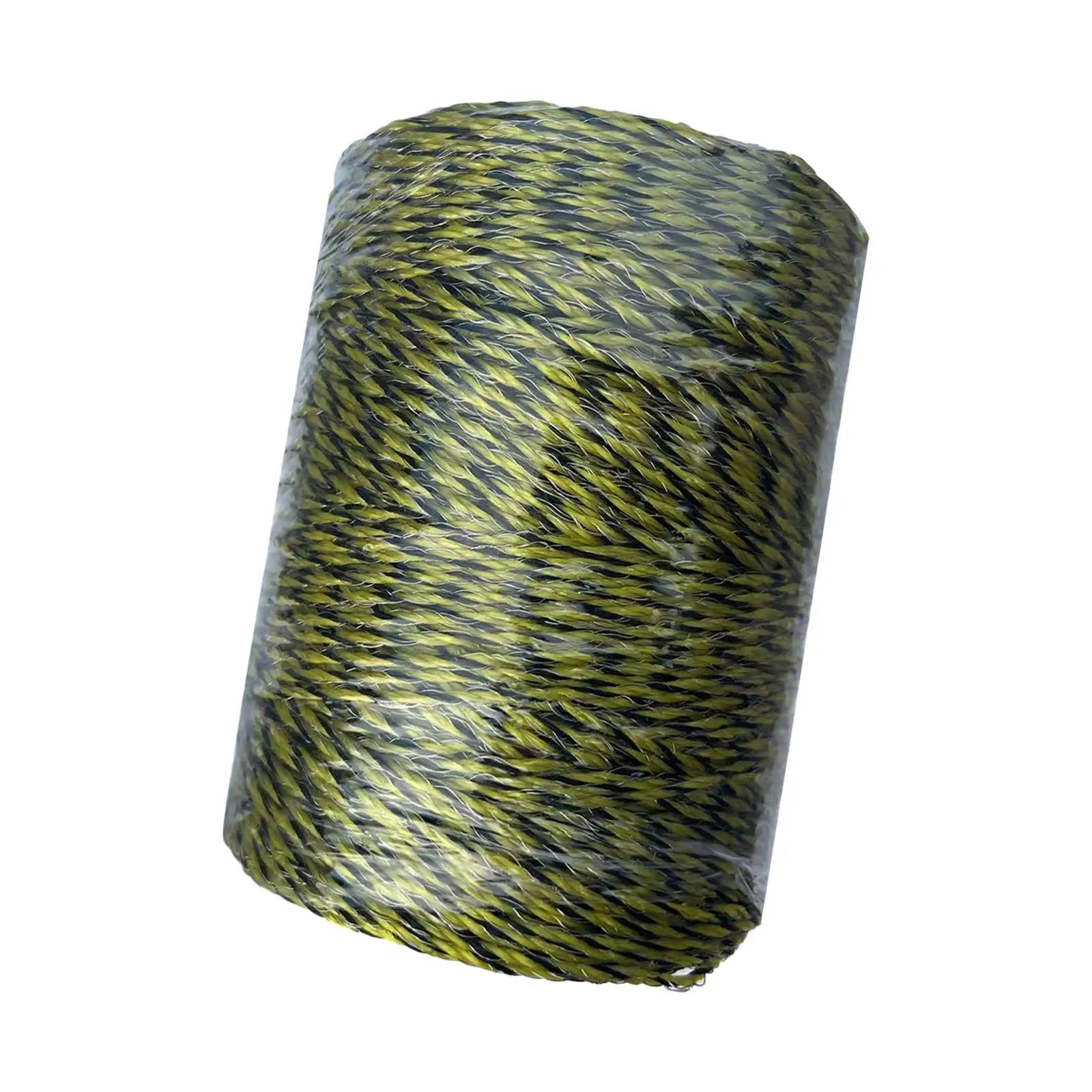 Electric Fence Polywire Wear Resistant Practical Convenient Sturdy Multipurpose 400M for Dogs Fence Pasture Sheep Cattle