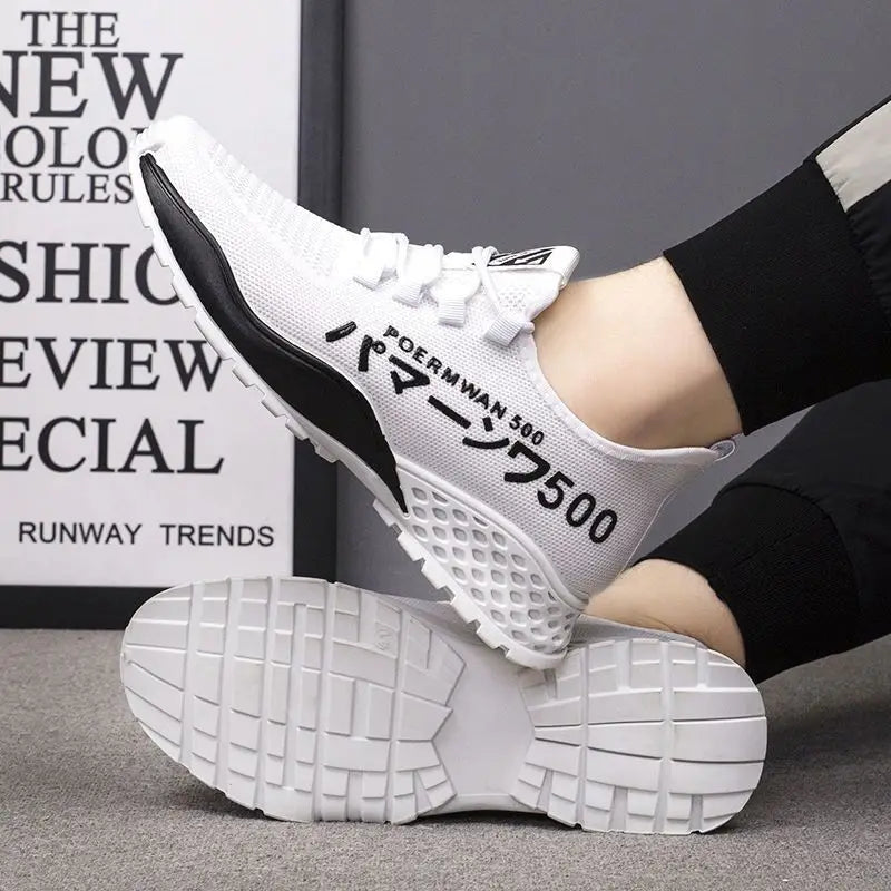 Men's Lightweight Mesh Breathable Casual Sports Shoes Summer Soft Sole Comfortable Outdoor Running Shoes Youth Sneakers Zapatos