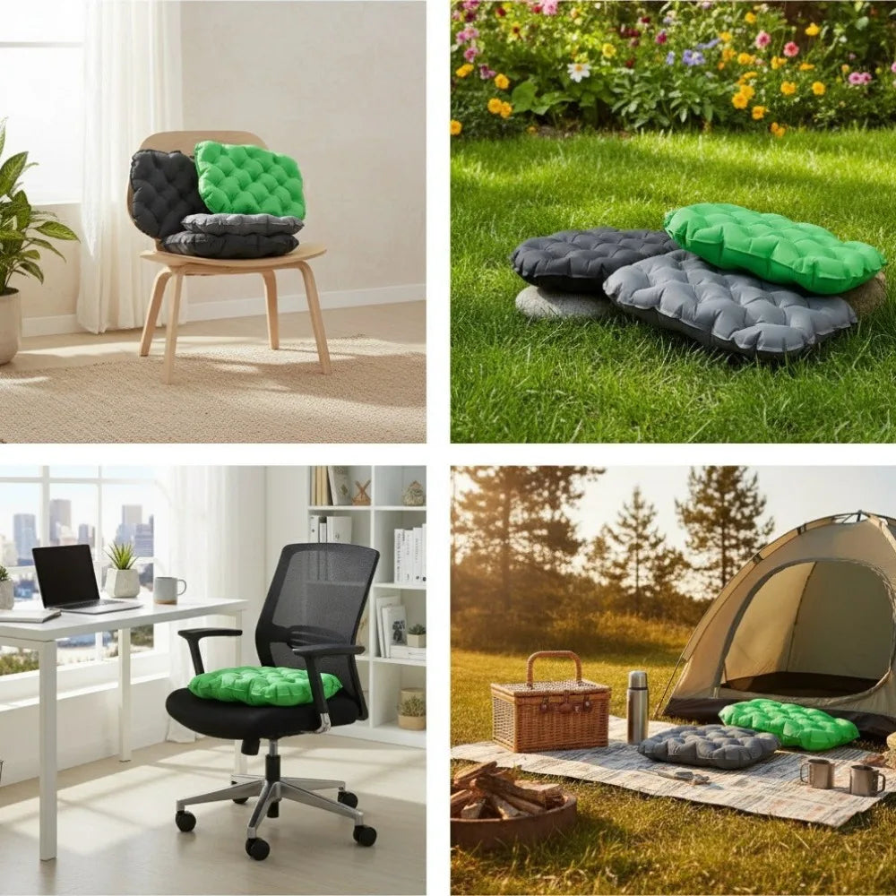 Outdoor Camping Travel Hiking Portable Inflatable Cushion Moisture-proof Waterproof Ultra-light Anti-bedsore Air Cushion