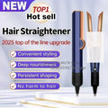 2-in-1 Hair Straightener and Dryer Combo - Negative Ion Heating Flat Iron for Quick, Long - Lasting Hair Styling at Home，salon