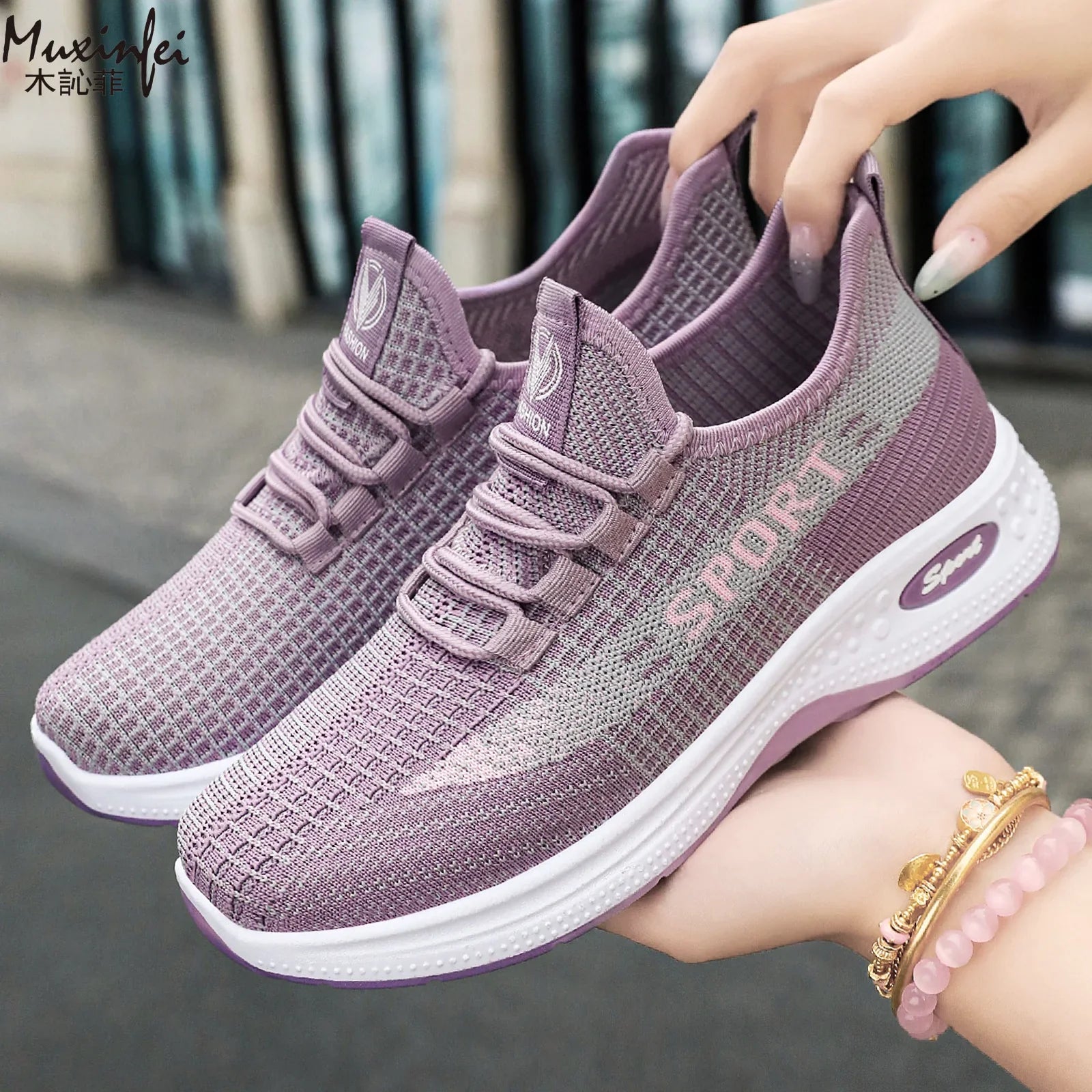New Spring Fabric Shoes for Women Anti Slip Soft Soled Flat Shoes Casual Sports Shoes Comfortable Women's