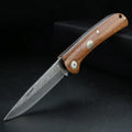 Damascus folding knife, high hardness, household fruit peeler, multi-purpose knife