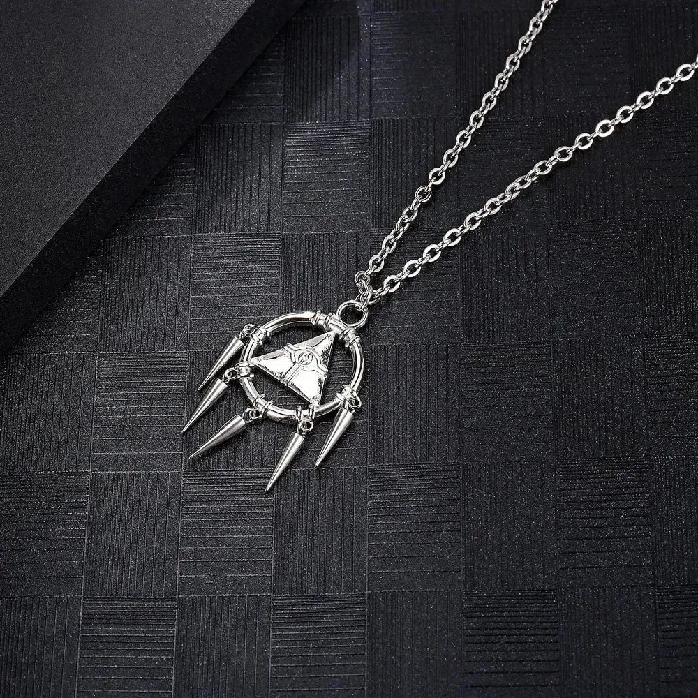 Stainless Steel Anime Millennium Wisdom Wheel Cosplay Pendant Necklace Jewelry Gift