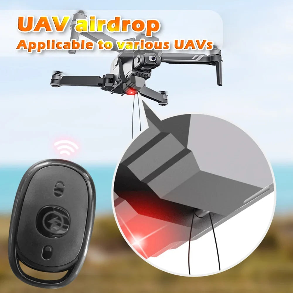 Universal 2.4 Remote Control Drone Airdrop Thrower System General Payload Delivery Thrower Air Dropper Device Drone Accessories