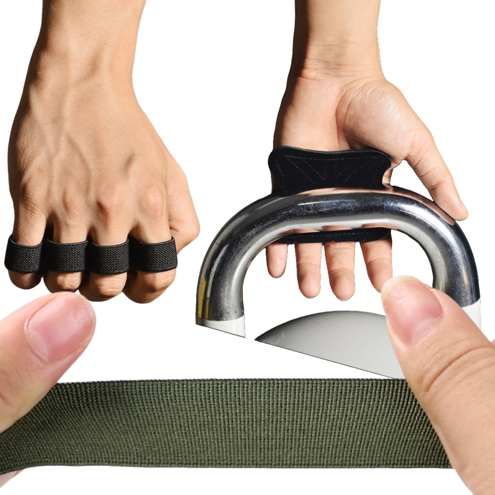 Leather Weight Lifting Training Gloves Palm Protection Women Men Fitness Sports Gymnastics Grips  Pull Ups Weightlifting Workout