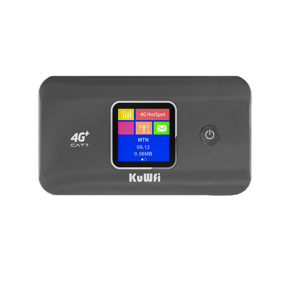 KuWfi MF801 Portable WiFi for Travel | High-Speed Internet|Long-Lasting 3000mAh Battery, Compact & Secure Mifi Router for Use