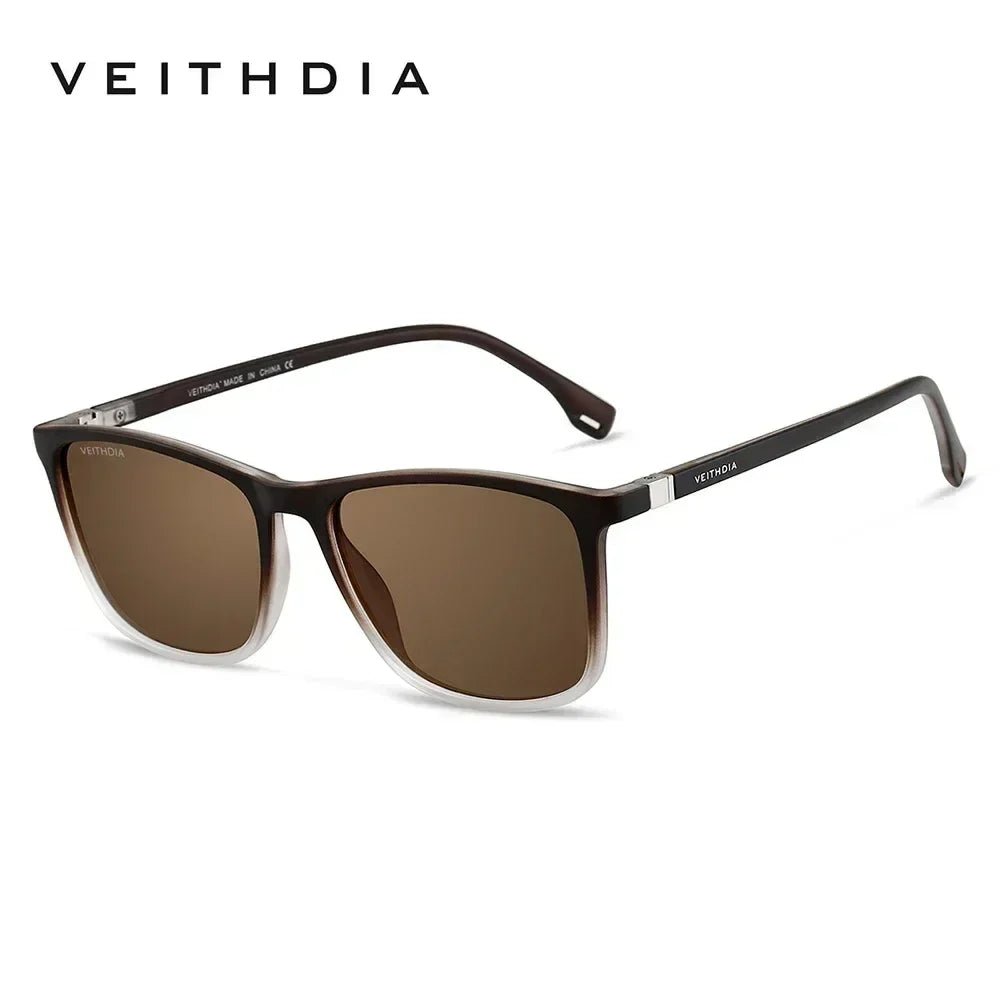VEITHDIA Brand New Sunglasses Unisex Retro TR90 Sunglasses Polarized UV400 Lens Vintage Eyewear Sun Glasses For Men/Women 7521
