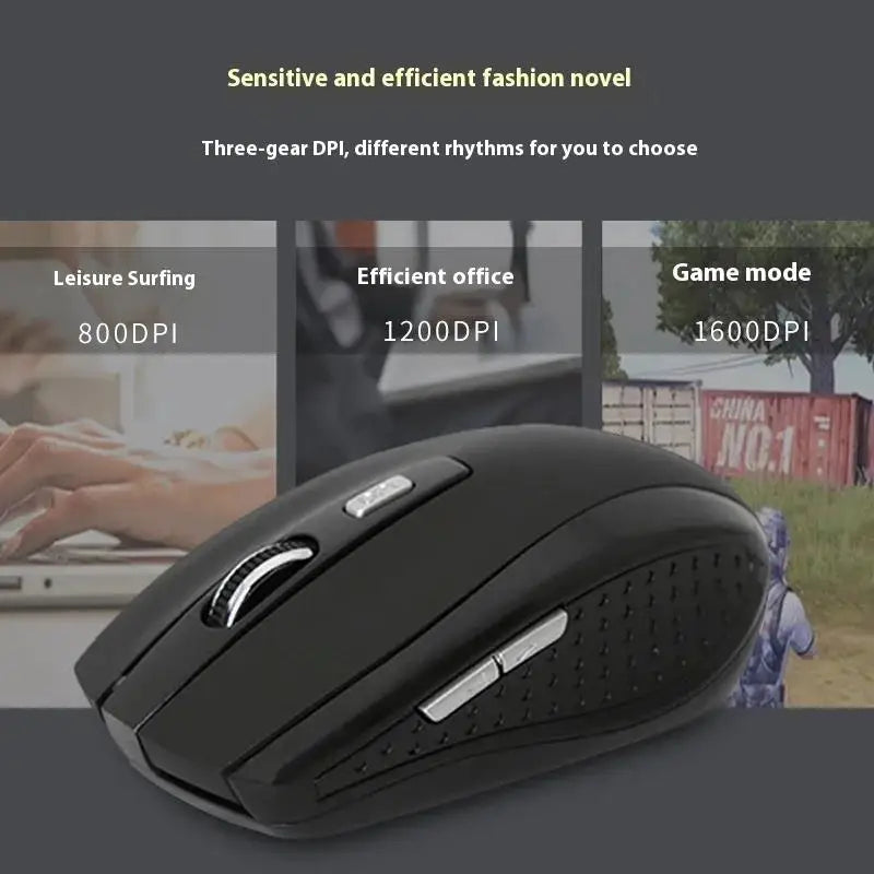 Bluetooth 5.2 Mouse 2.4G Wireless Mouse Dual-Mode Silent Mouse Rechargeable Gaming Mouse 800/1200/1600DPI For PC Computer Laptop