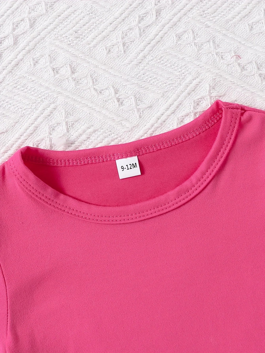 Baby girl round neck short sleeved DADDY'S GIRL fashionable letter pattern top casual short set for spring and summer
