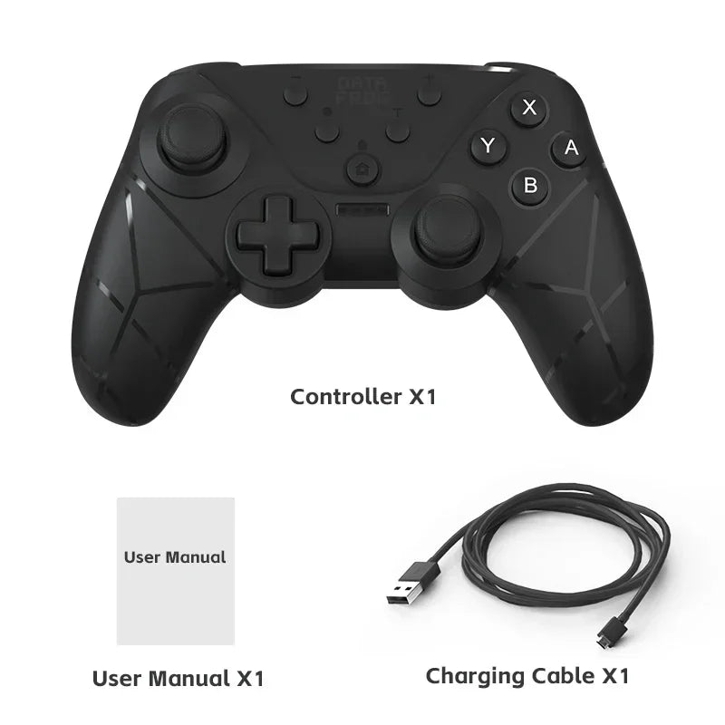 DATA FROG Wireless Bluetooth Game Handle NFC Turbo Adjustable Vibration Gaming Joystick For Switch Handheld Console