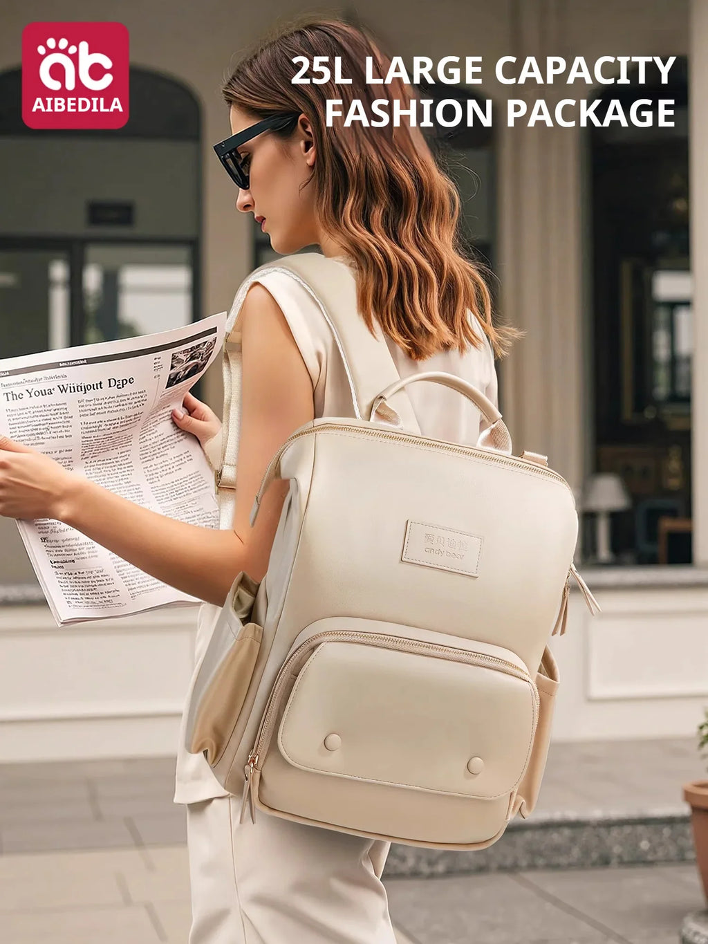 AIBEDILA Diaper Bag Backpack Women's Bag Backpack Baby Diaper Bag Maternity Backpack Kit Large Capacity Partition Shoulder Bag