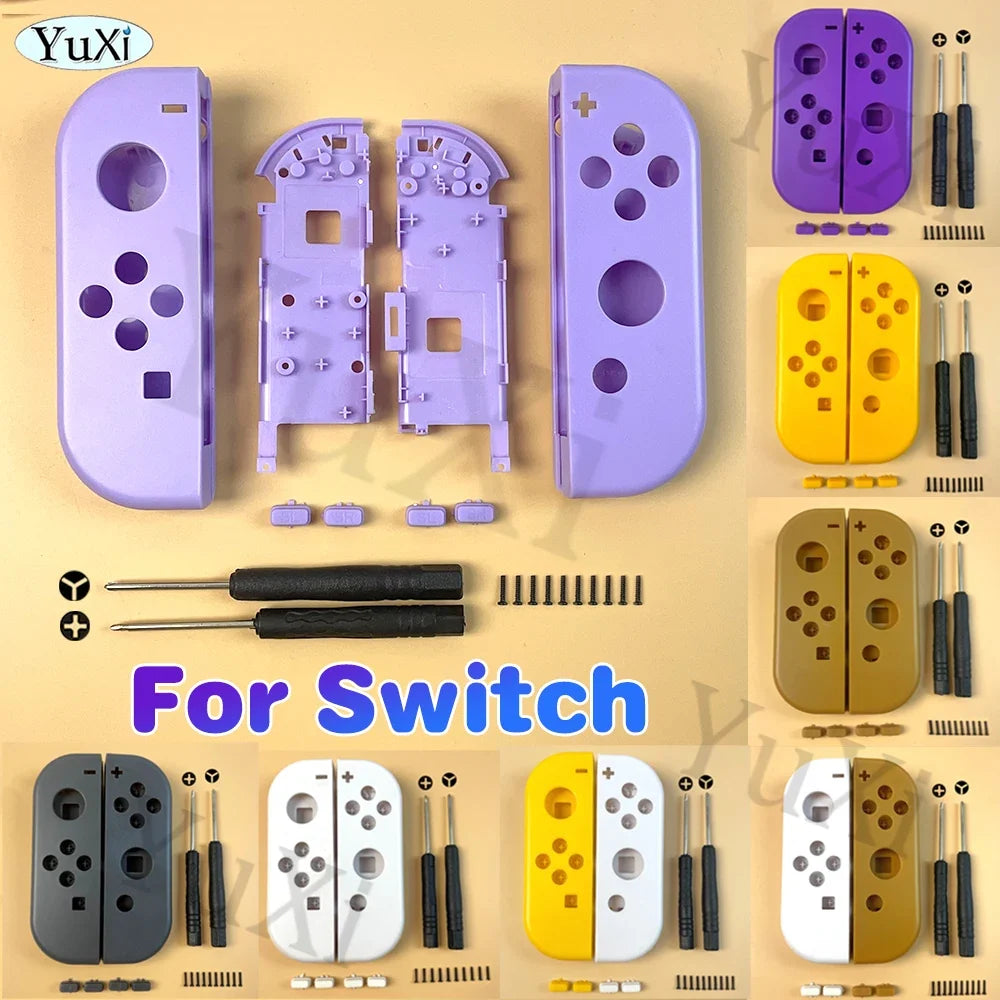 1Set Front Back Middle Frame Shell Housing Case Plastic Cover LR SL SR Buttons For Nintend Switch NS NXJoy-Con Game Controller
