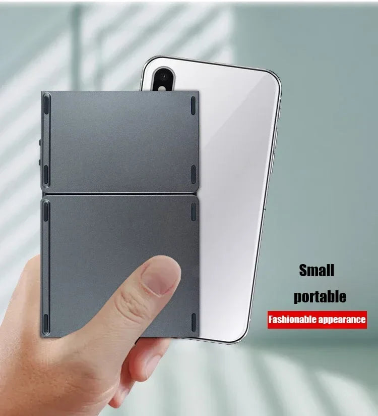 Wireless Folding Keyboard Bluetooth Keyboard With Touchpad For Windows, Android, IOS,Phone,Multi-Function Button Mini Keyboard