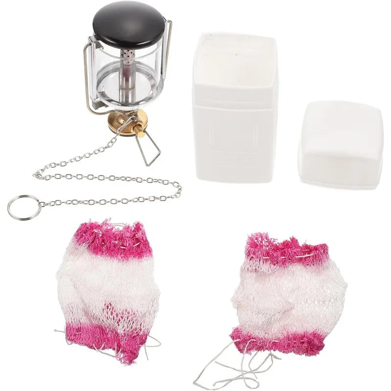Camping Light Tent Lamp Portable Petrol Lantern Garden Glass Lamp Bright Camping Equipment Copper for Outdoor Fishing Picnic