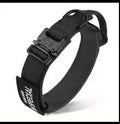 Heavy Duty Tactical Dog Collars with Handle Military Collar with Patch Outdoor Training and Walking for Medium and Large Dogs