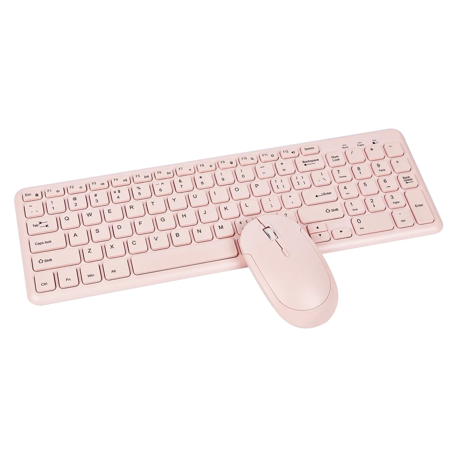 Fashion Wireless Keyboard and Mouse Combo Gamer Silent Keyboards Mouse Set Ultra Thin Office PC Ergonomic Gaming Pink Keypad