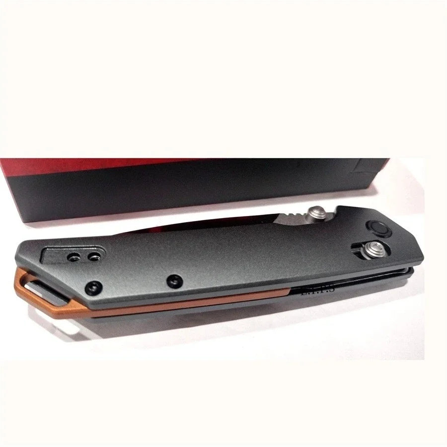 Ks2038 Lightweight Folding Knife - 3.4" EDC Tool Spear Point Blade DuraLock Outdoor Pocket Knife with Reversible Clip for Hunting, Camping