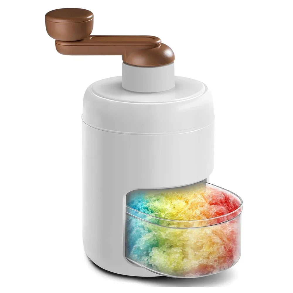 Shaved Ice Maker Machine for Home Ice Shaver Hand Crank Slushy Maker Machine Ice Crusher for Snow Cones Ideal for Outdoor Picnic
