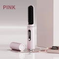 Cordless Hair Straightener Brush Portable Hot Brush with Ionic Technology Auto Shut-Off for Travel & Touch-Ups Ideal for Women