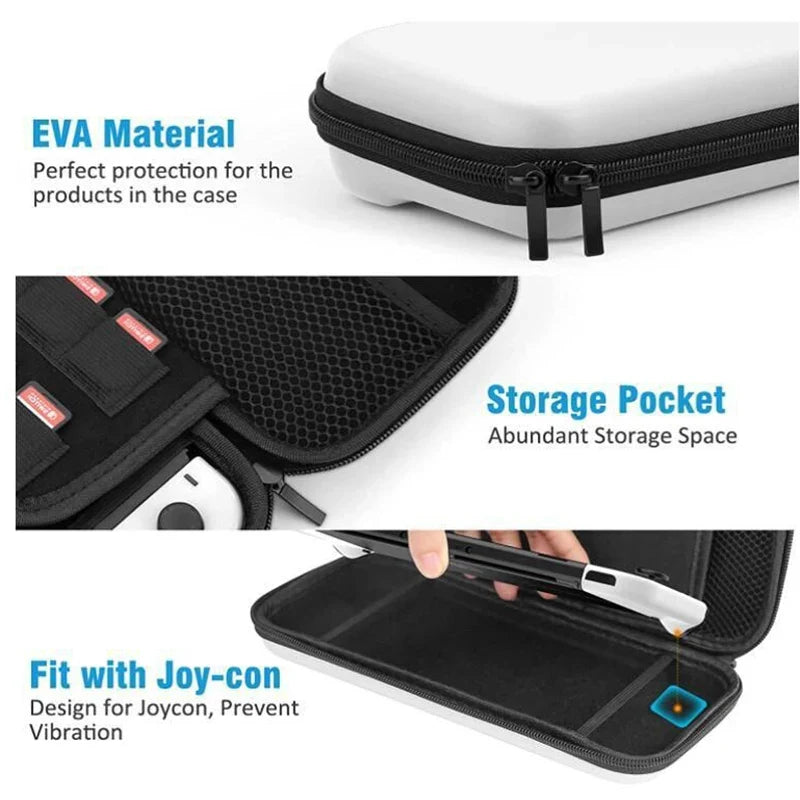 Portable Storage Bag For Nintend Switch Game Console Travel Handheld Carrying Case For Nintend Switch Oled Lite Game Accessories