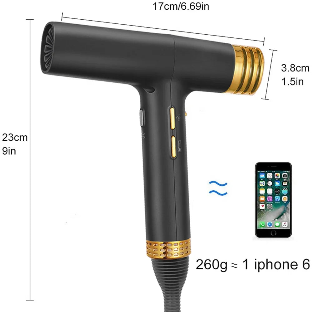 110000rpm Brushless Professional Hair Dryer Negative Ion Blower High