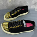 2026 New Men's and Women's Gold Toed Board Shoes, Adult Lace Up Flat Cloth Shoes, High-end Street Dance Stage Performance Shoes
