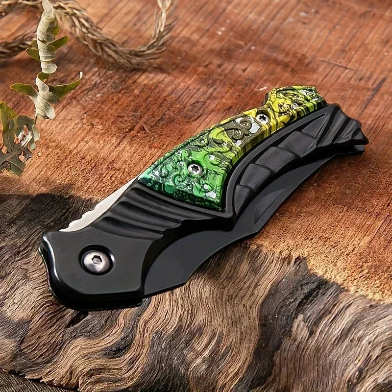2025 new high quality  Portable Outdoor Folding Pocket Knife - Sharp Survival Knife for Camping, Hiking