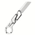 1pc, Multifunctional Folding Knife, Stainless Steel Pocket Knife, Creative Deformation Knife, Outdoor Survival Knife