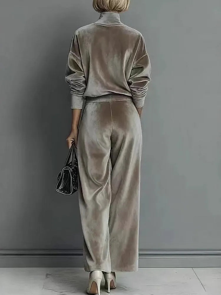 2 Pieces Women's Sets 2026 Spring Autumn Pullover Suit Long Sleeve Tops And Pants Suits Two Piece Set Tracksuit Outfit