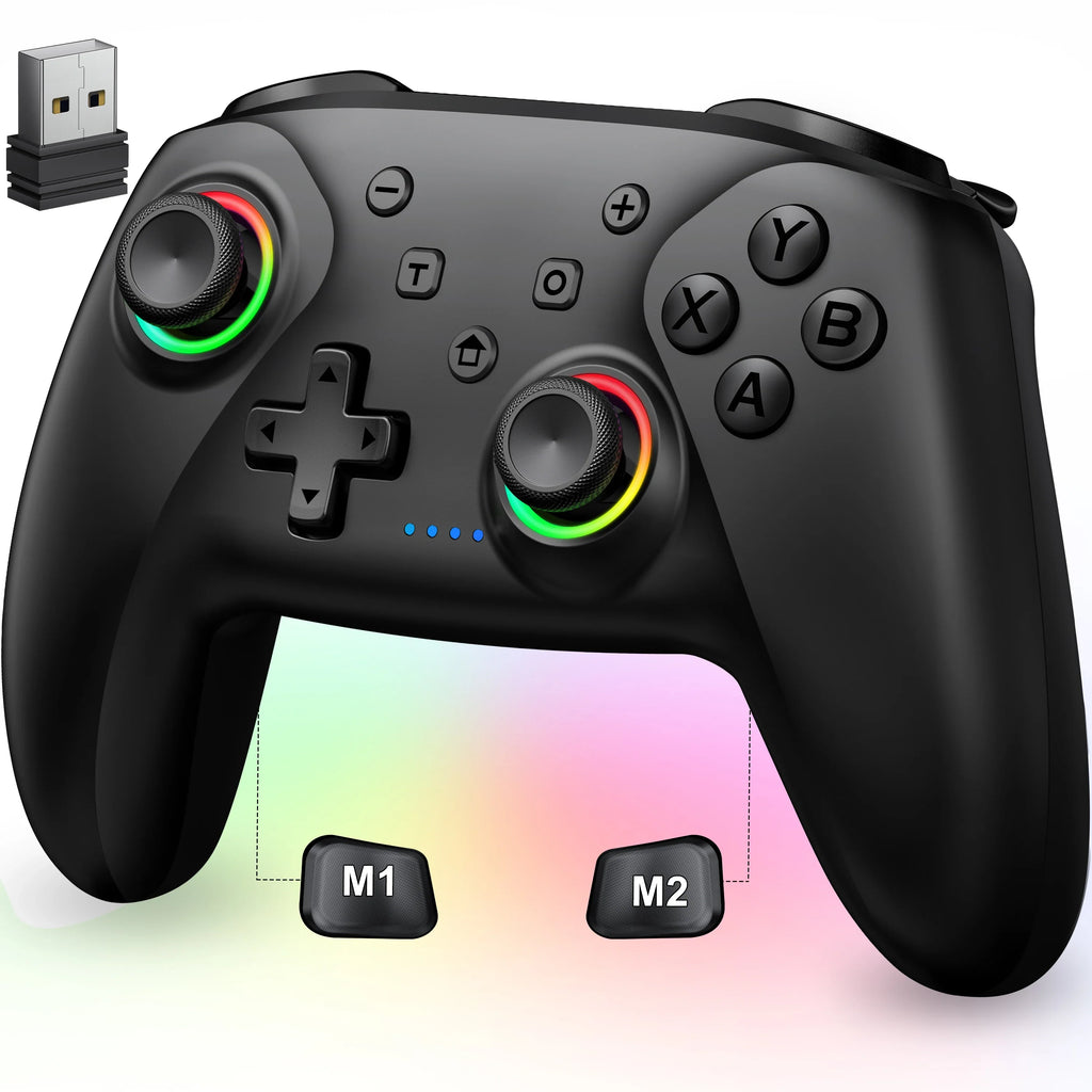 NC300 Dual Hall Gamepad Console RGB Light Wireless Controller For Switch/Android/IOS/PC/Steam