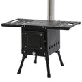 Folding Outdoor Camping Firewood Stove Adjust the Height Smoke Cleanly Outdoor Camping Stove Portable Tent Stove