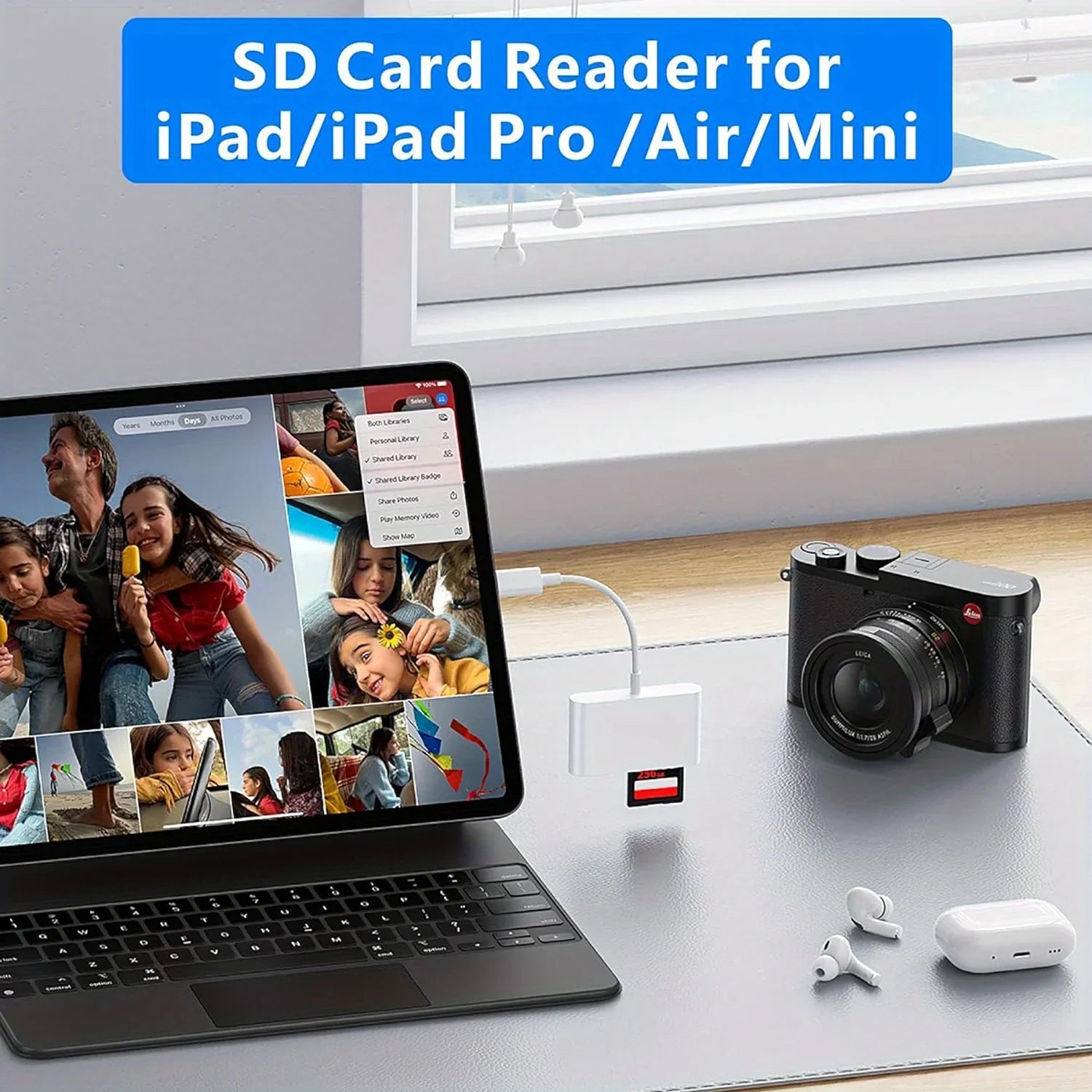 USB C To SD/TF Memory Card Reader, 3-in-1 USB C Card Read Compatible With iPhone 15 Pro iPad Mac MacBook Laptop Android,PC & Acc