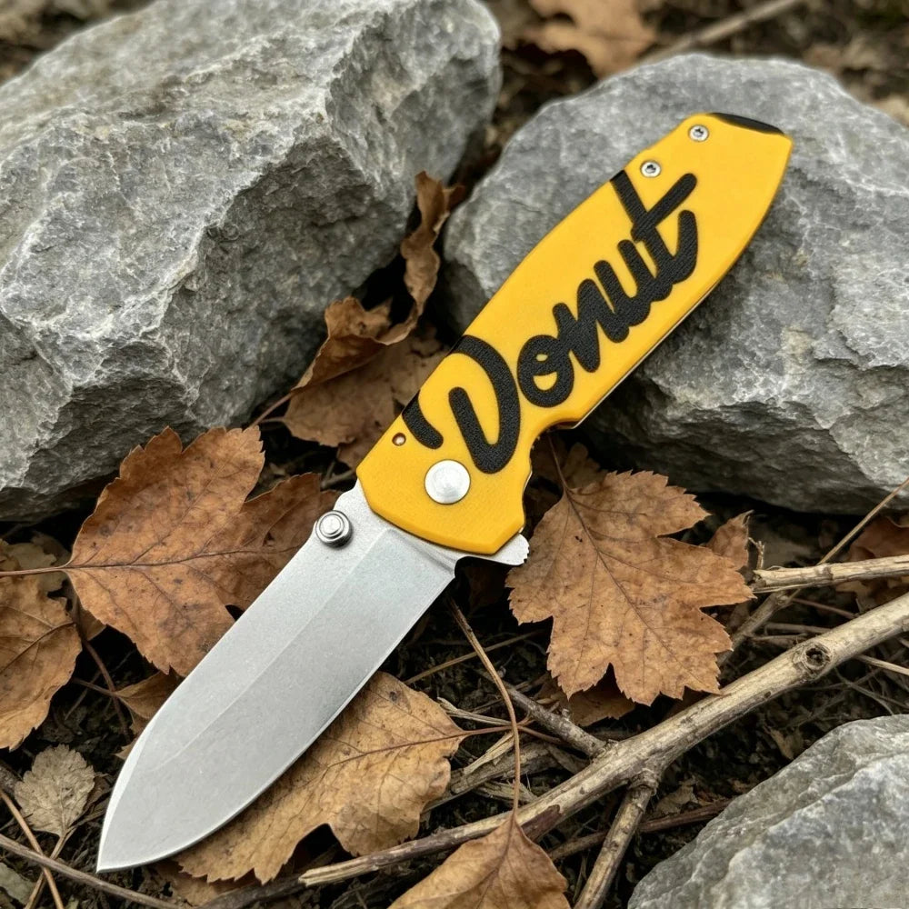 Folding Knife G10 Handle Outdoor Hiking Mountaineering Fishing Camping Multi-functional EDC Tool