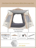 캠핑용품 땡처리 6-8 Person Camping Equipment Tent Waterproof Windproof Sun Shelter Instant Setup Family Tent for Outdoor