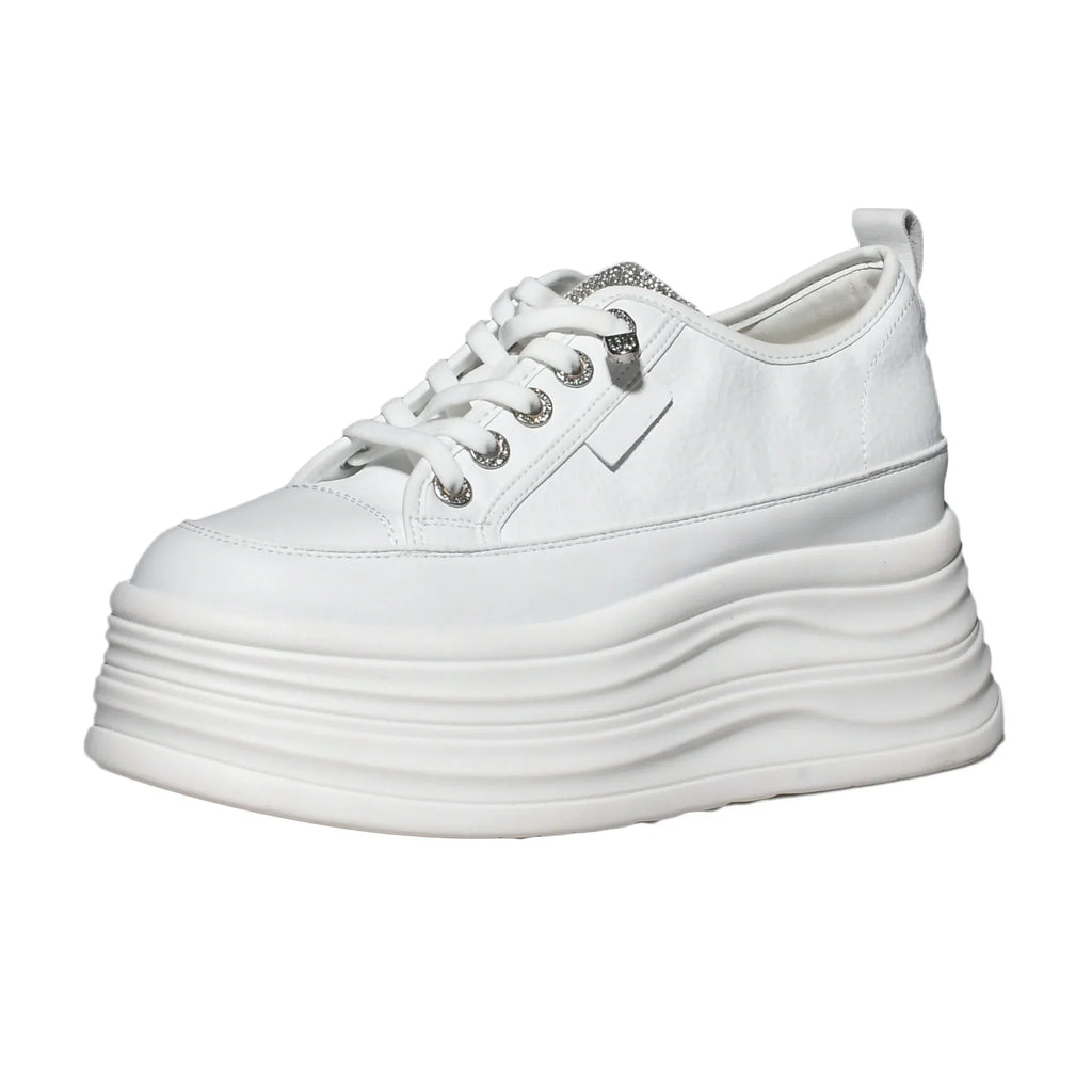Fujin Hidden Heel Shoes High Platform shoes 9cm 3 inch comfortable sneakers for women Vulcanized Shoes Chunky Wedge Casual Shoes