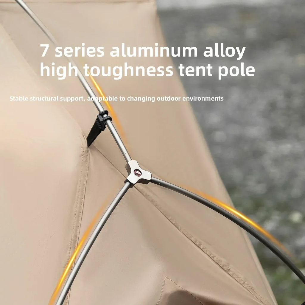 Mountainhiker Outdoor Camp Bed Tent Lightweight Waterproof Rainproof Single Leisure Camping Tent Awning for Hiking Travel Picnic