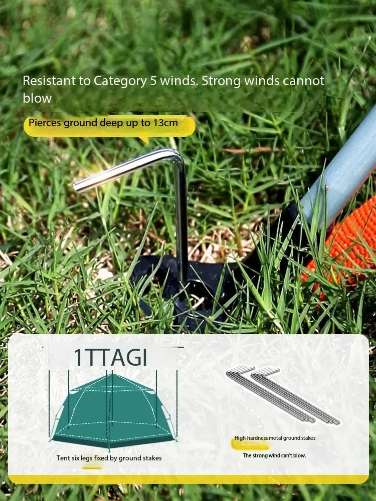 캠핑용품 땡처리 6-8 Person Camping Equipment Tent Waterproof Windproof Sun Shelter Instant Setup Family Tent for Outdoor