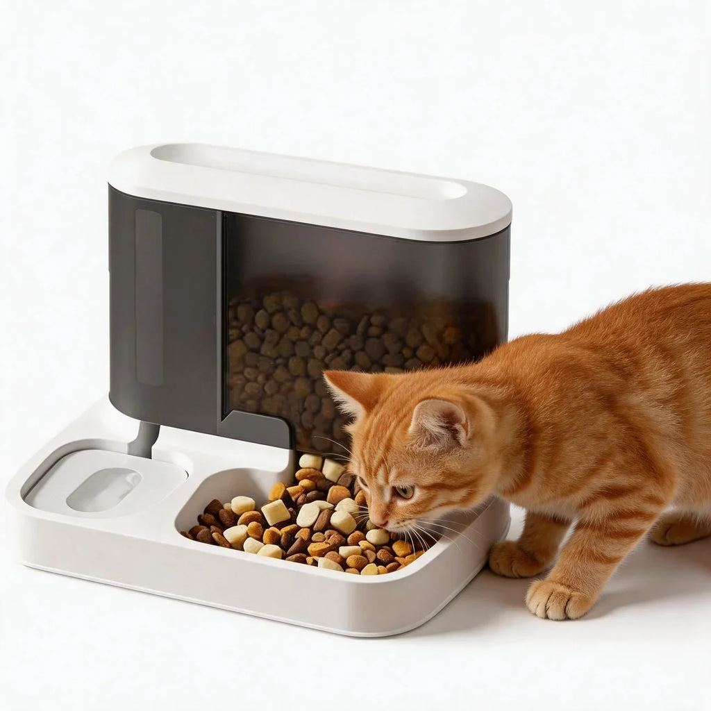 Automatic Pet Feeder Water Bowls Food Intelligent Electric Pet Food Dish Smart Timer Dog Bowl All-in-One Feeding Station