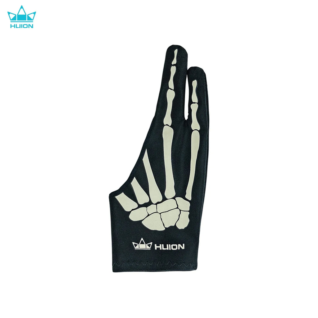 Huion Skeleton Glove Two- Finger Anti-fouling Artist Glove Flexible and Comfortable Drawing Glove
