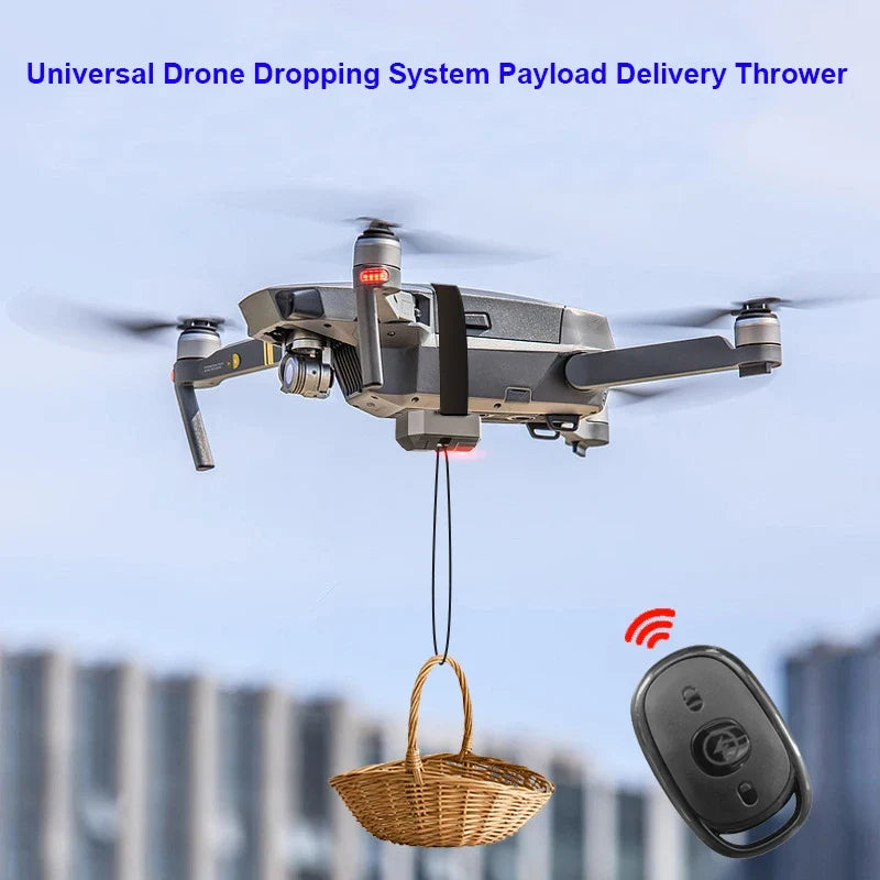 Universal Drone Airdrop Thrower System 2.4 Remote Control General Payload Delivery Thrower Air Dropper Device Drone Accessories