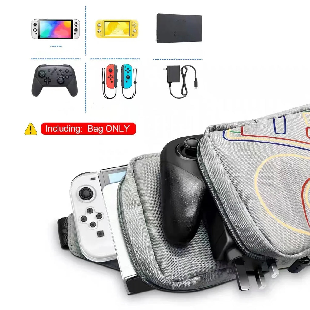 Multi functional single shoulder crossbody storage bag, universal game console storage bag, Staem/Switch OLED/NS protective case