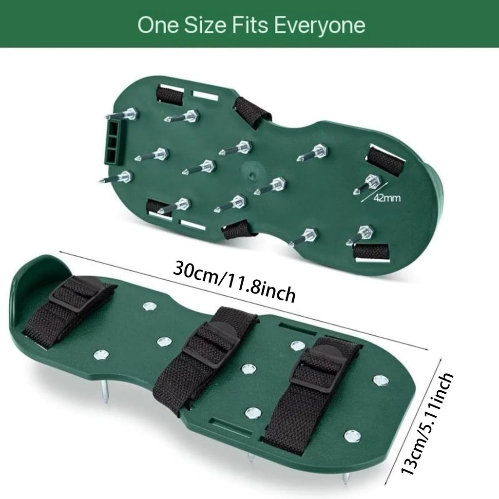 Garden Nail Shoes,Grass Loose Soil Tool,2.5/4.2cm Long Nail,Anti-Slip Lawn Aerator Grass Spikes Shoes for Aerating Lawn Soil