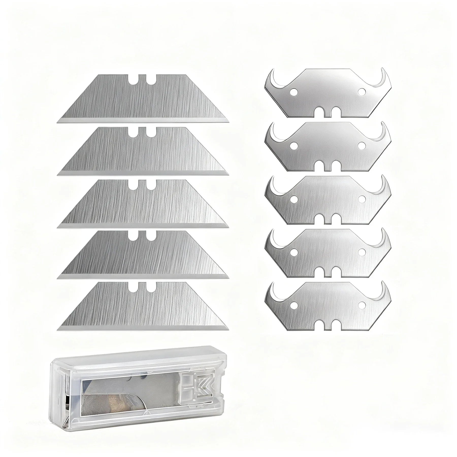 This folding utility knife is equipped with 13 blades, is compact and lightweight, and can be quickly replaced. It is very suita
