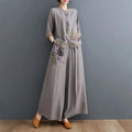 Spring Summer Women Leisure Large Size 5XL 2PCS Middle Aged Mother Mother Cotton Linen Suit 2025 Female Embroidery Two-piece Set