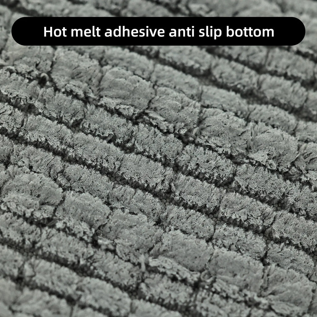 1 Piece Bathroom Carpet Bath Mat, Non-Slip Super Thick Lotus Pine Soft