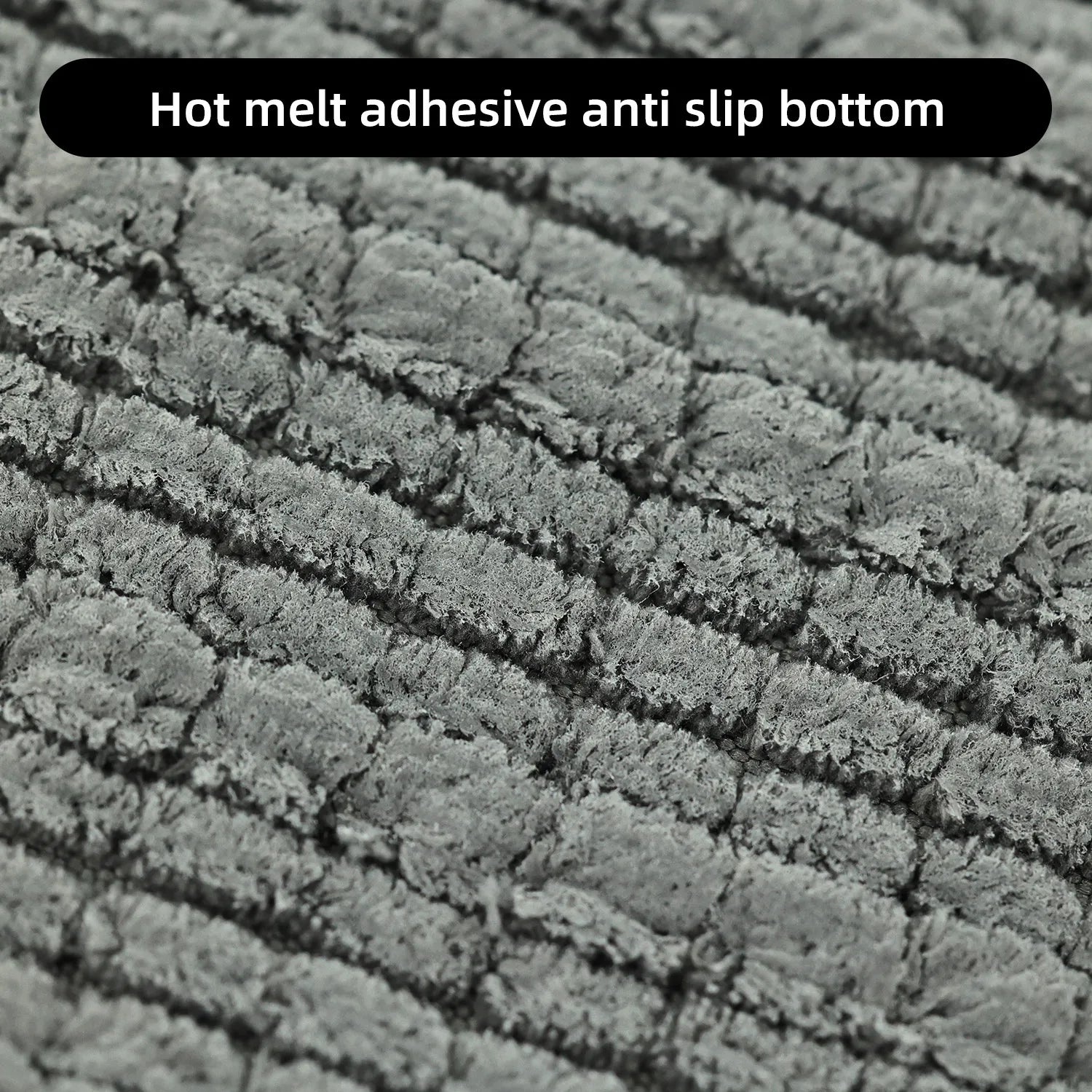 1 Piece Bathroom Carpet Bath Mat, Non-Slip Super Thick Lotus Pine Soft
